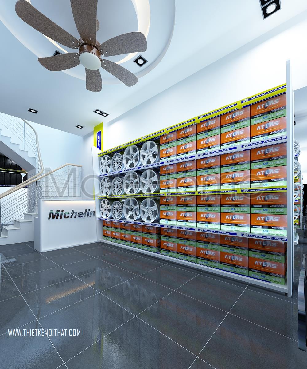 Morehome gợi ý mẫu thiết kế showroom lốp oto - Đích Lốp đẹp